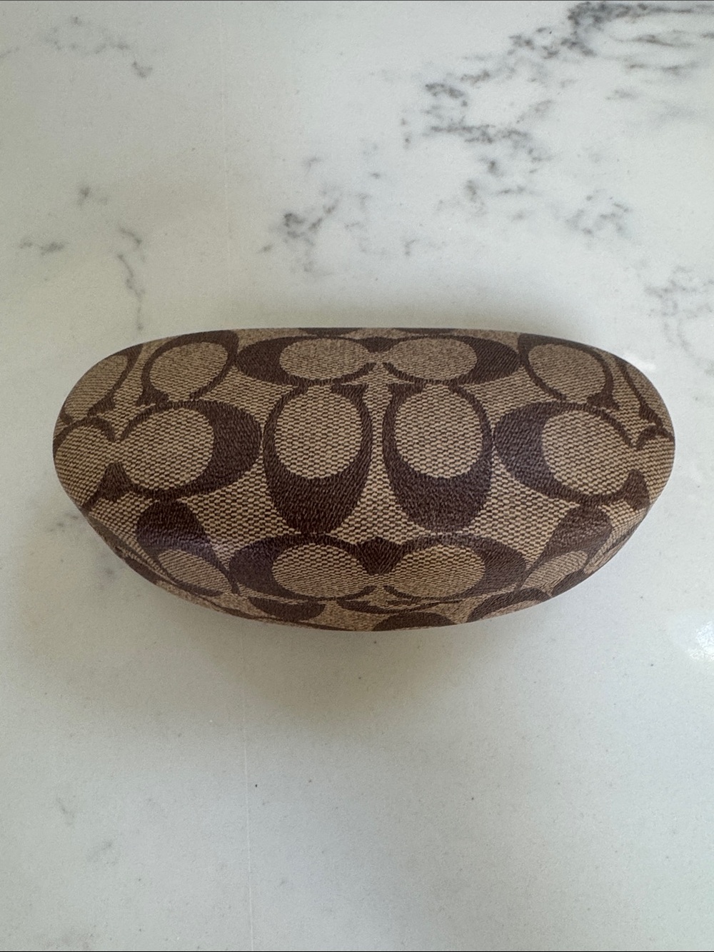 Coach logo clamshell hard case for sunglasses